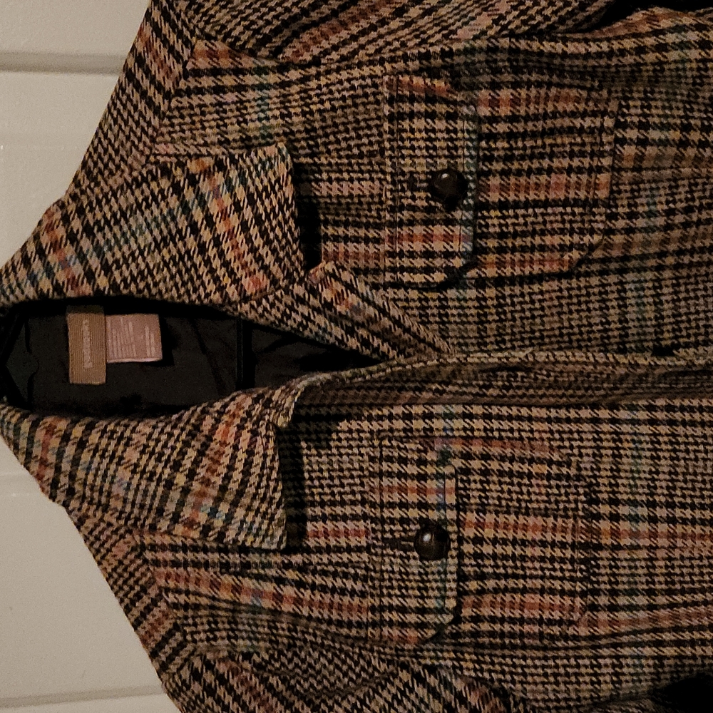 Gadzooks plaid tweed jacket size large